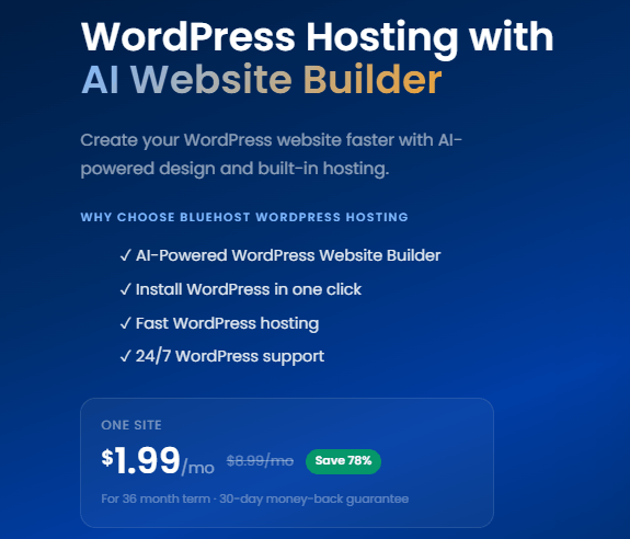 Bluehost SIGN UP